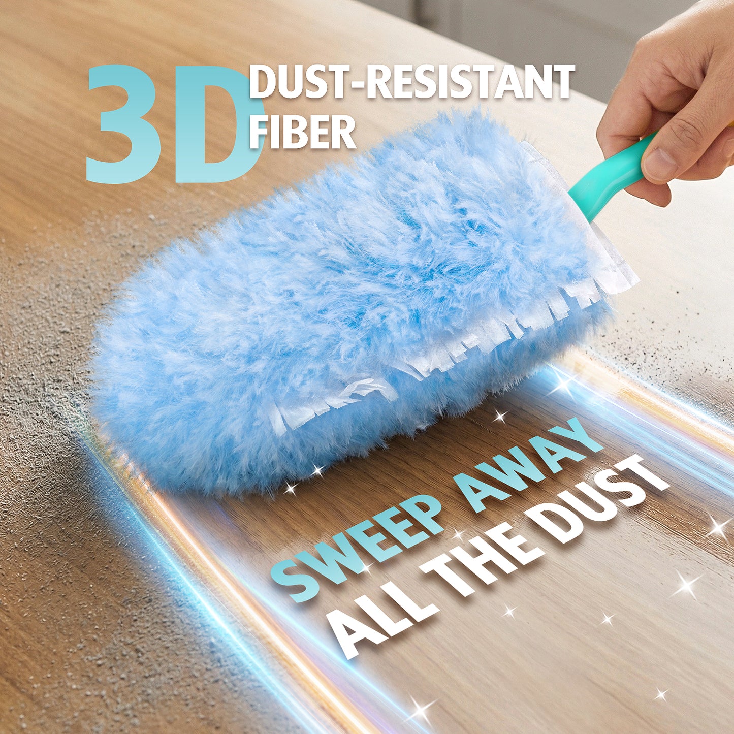 Duster Refill for Swiffer Duster, 30 Count Heavy Duty Duster Refills, Multi Surface 360 Duster + 1 Handle