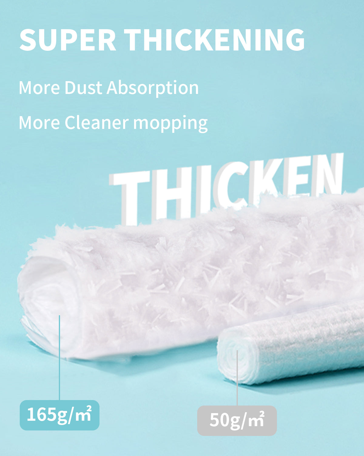 AIR U+ Dry Sweeping Cloth for Swiffer Sweeper mop, Heavy Duty Pet Floor Cleaning Dry Pads Refill, Thicken and Scrub, 30 Count