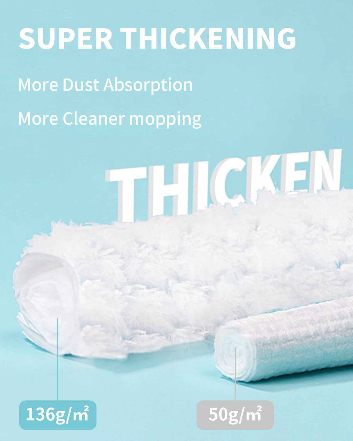 AIR U+ Heavy Duty Dry Sweeping Cloths for Swiffer Sweeper, Disposable Pet Dry Mop Pad Refills, Super Thick, 2X Locks Out Dust and Hair for Floor Cleaning