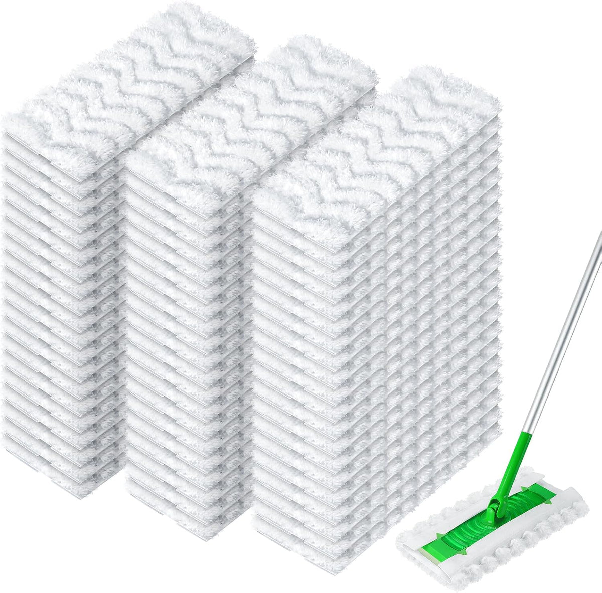 AIR U+ Upgraded Heavy Duty Pet Dry Sweeper Pads for Swiffer Dry Sweeping Cloths Refills, 60 Count