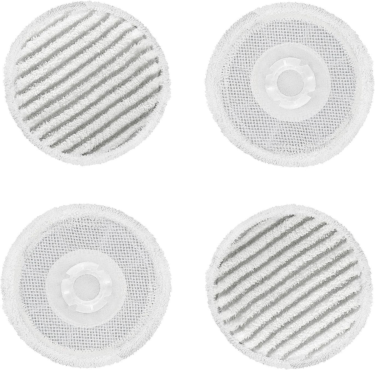 AIR U+ S7000AMZ Pads Replacement Steam Mop Pads for Shark S7001 S8001 S8201 S7201 S7000AMZ S7000 S7005 S7020 S7001C Series Steam & Scrub All-in-One Scrubbing Mop, 4 Pack